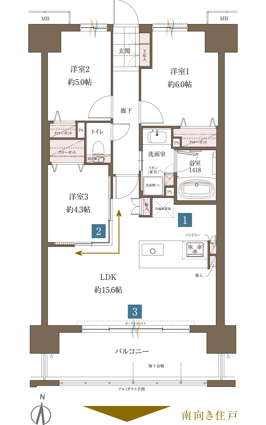 Ctype（3LDK+PANTRY）